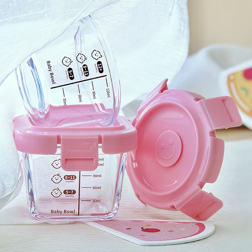 Baby Food Glass Jar - Glass Food Storage Box New 170ml