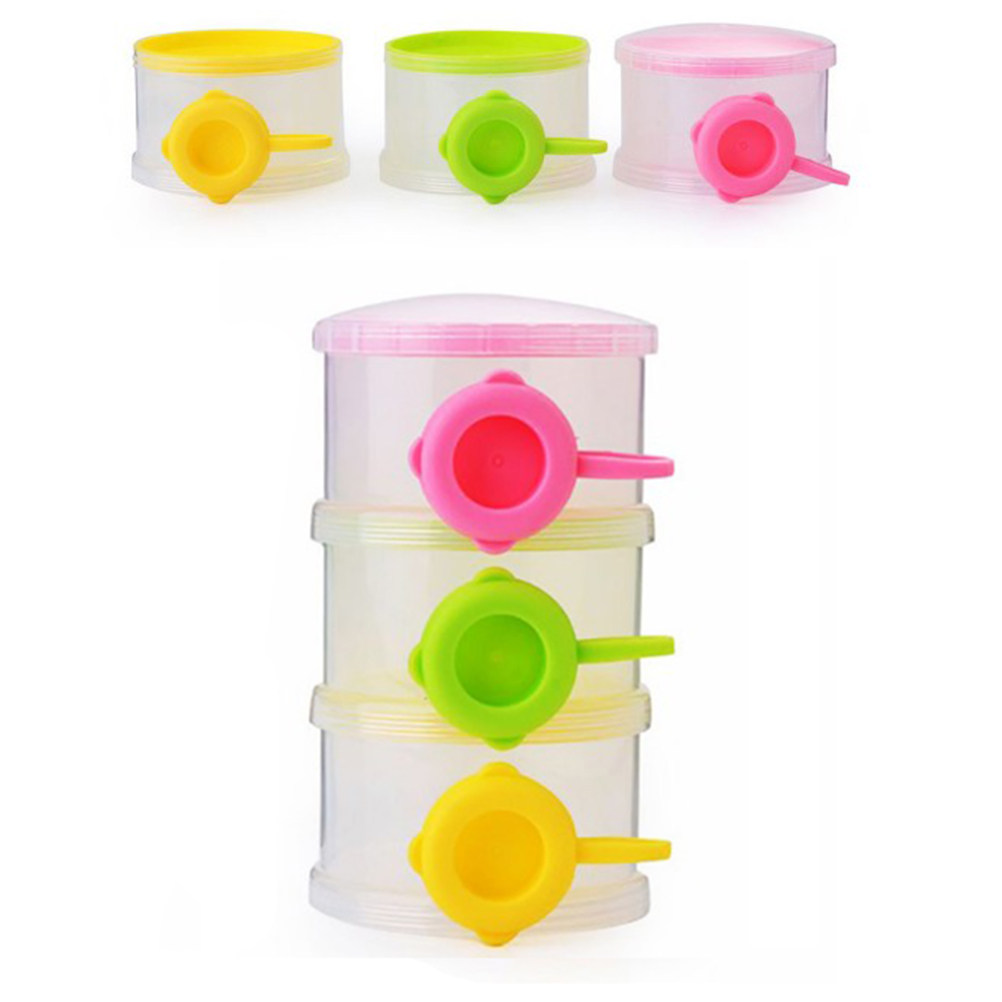 Baby Food For Travelling - 3 Layers Portable Milk Powder Dispenser