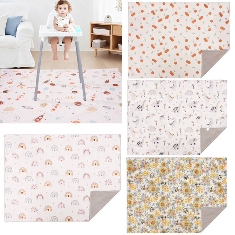 Highchair Splash Mat - Cartoon Baby High Chair Splash Mat