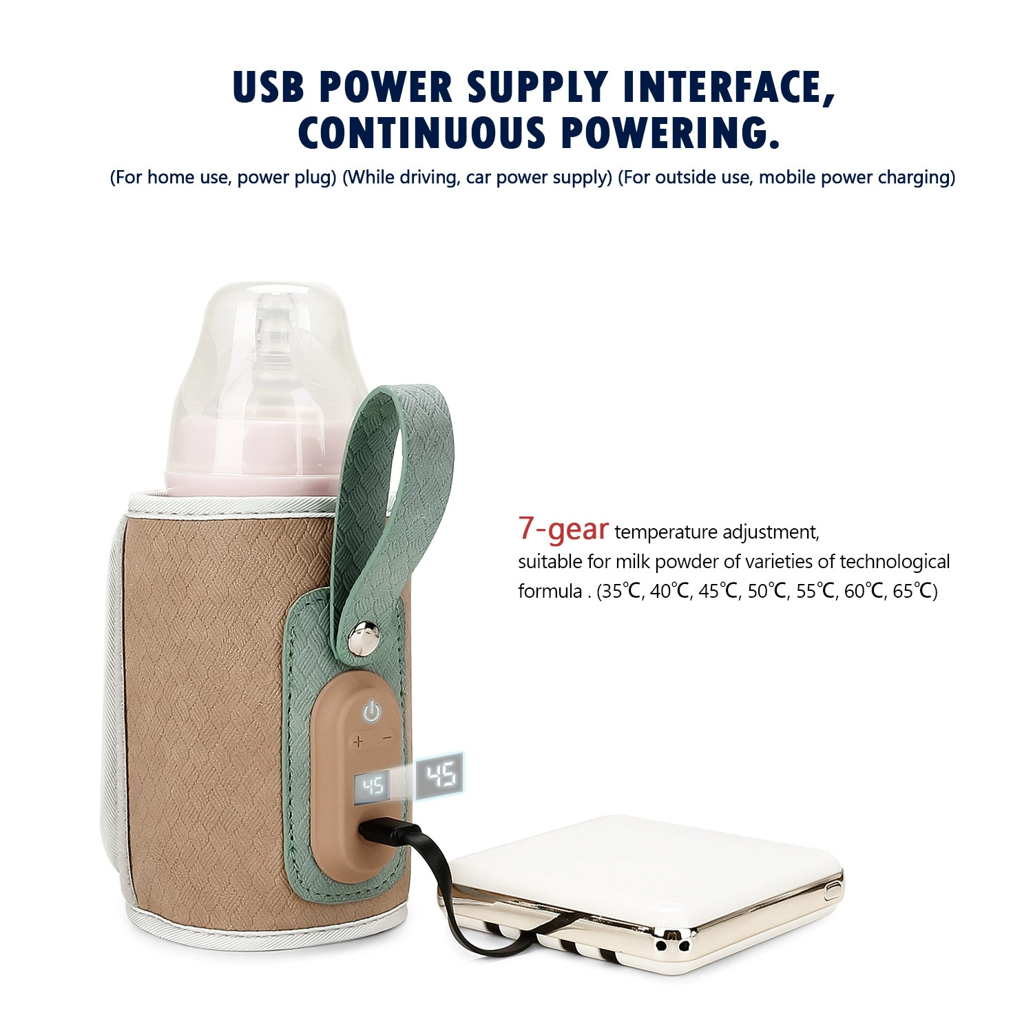 Baby Bottle Warmer Bag USB Pow - огляд і ціна Baby Food For Travelling