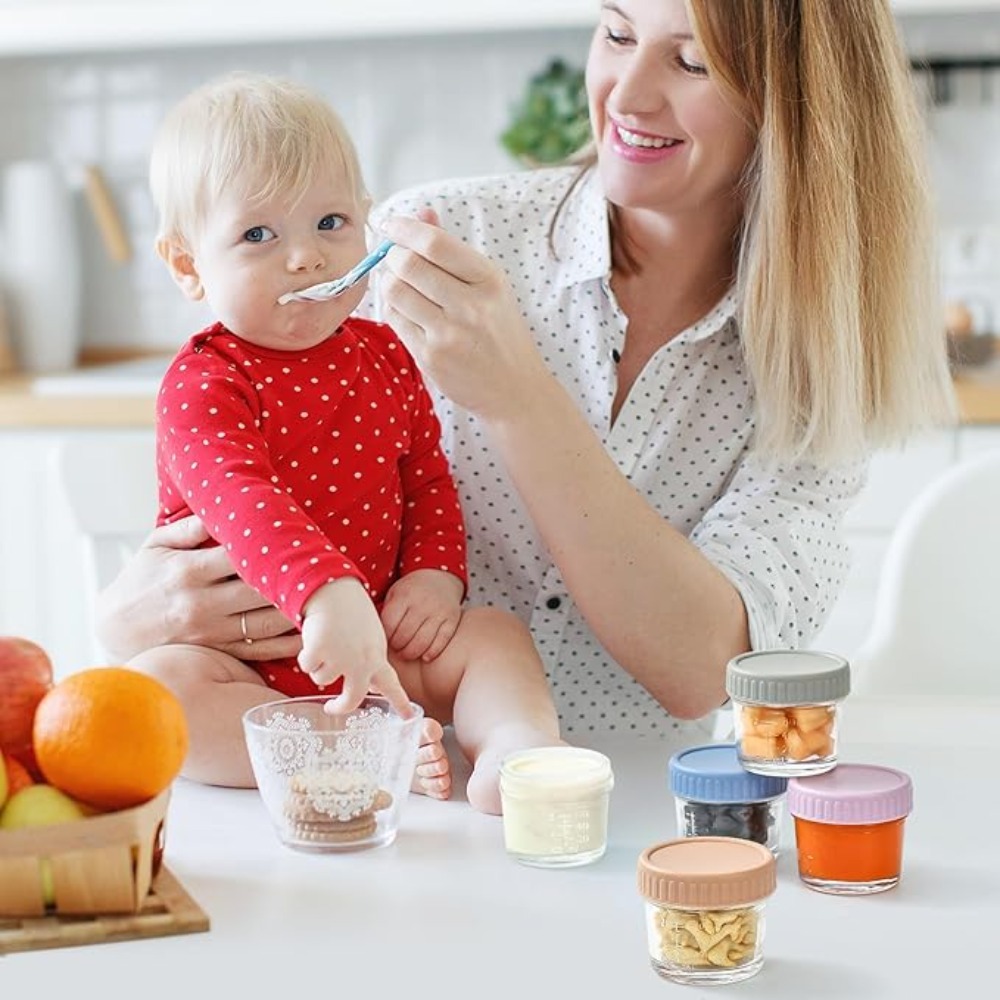 6pcs Mason Jar Glass Baby Food - огляд і ціна Baby Food Glass Jar