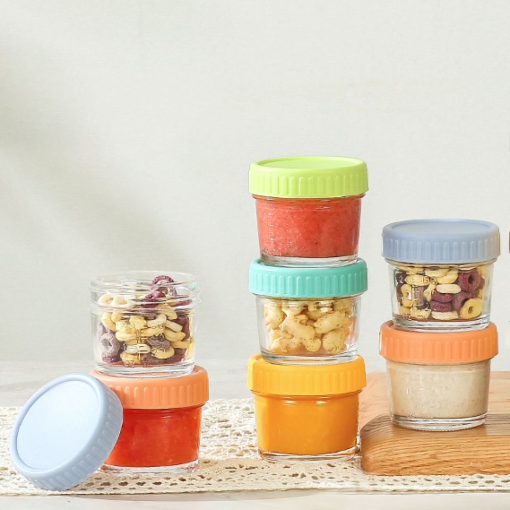 6pcs Mason Jar Glass Baby Food - огляд і ціна Baby Food Glass Jar