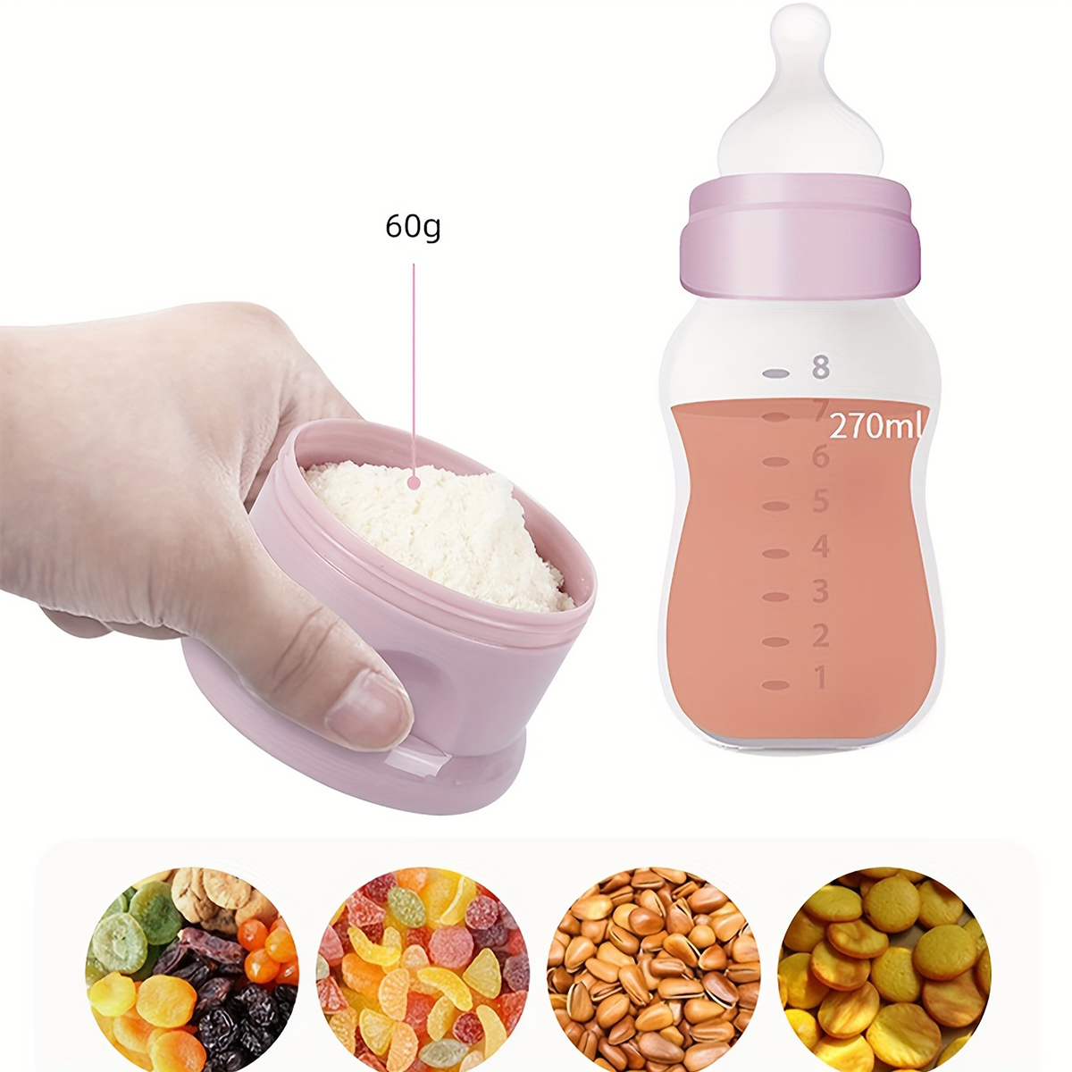 Large Capacity Baby Milk Powde - огляд і ціна Baby Food Glass Jar
