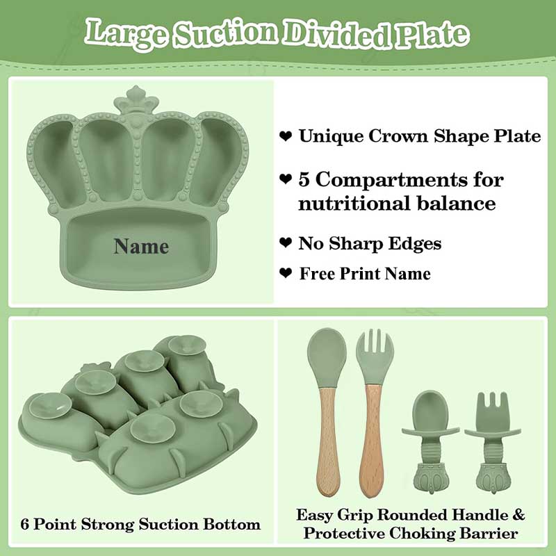 Personalized Name Baby Feeding - огляд і ціна Baby Food Utensils Set
