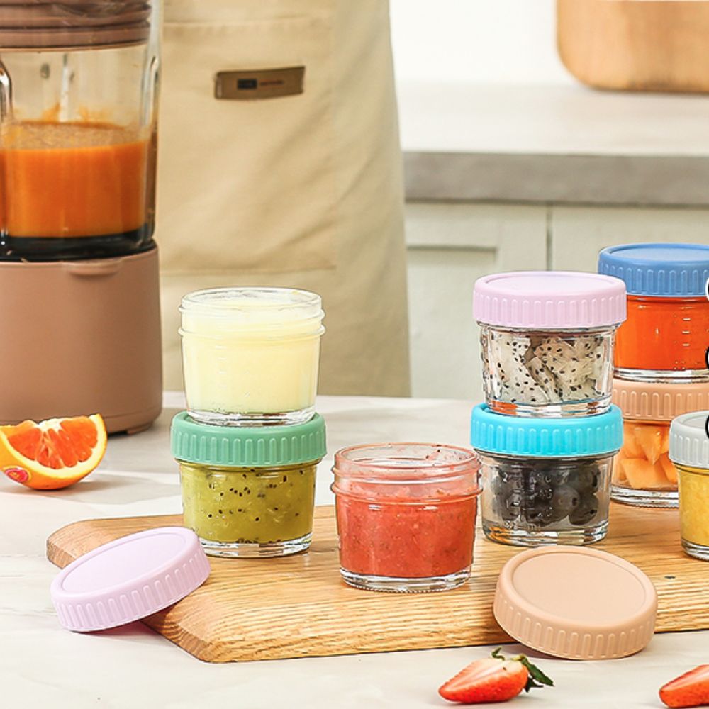 6pcs Multipurpose Glass Baby F - огляд і ціна Baby Food Glass Jar