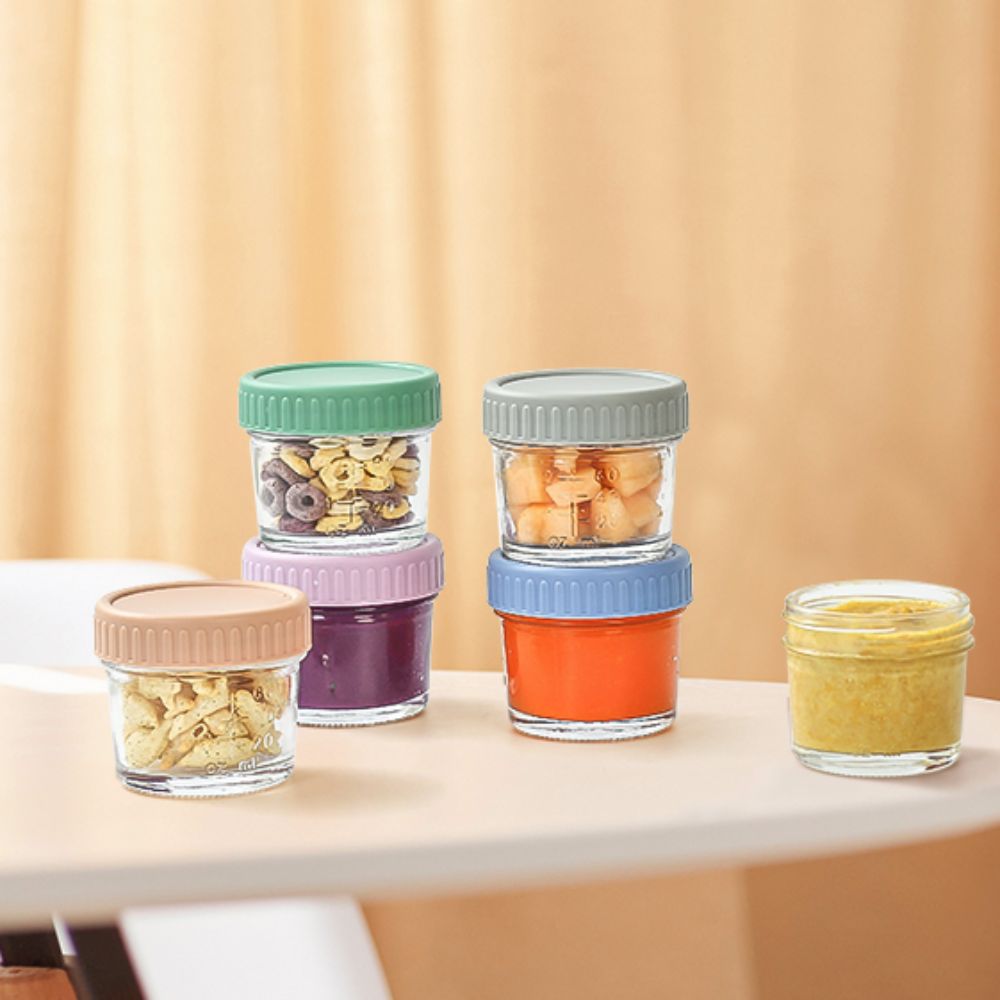6pcs Glass Baby Food Jar Reusa - огляд і ціна Baby Food Glass Jar