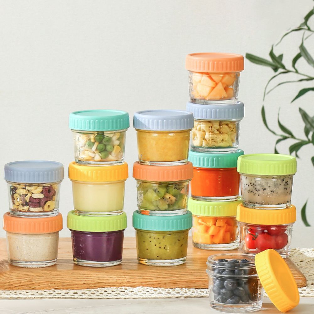 6pcs Glass Baby Food Jar Reusa - огляд і ціна Baby Food Glass Jar