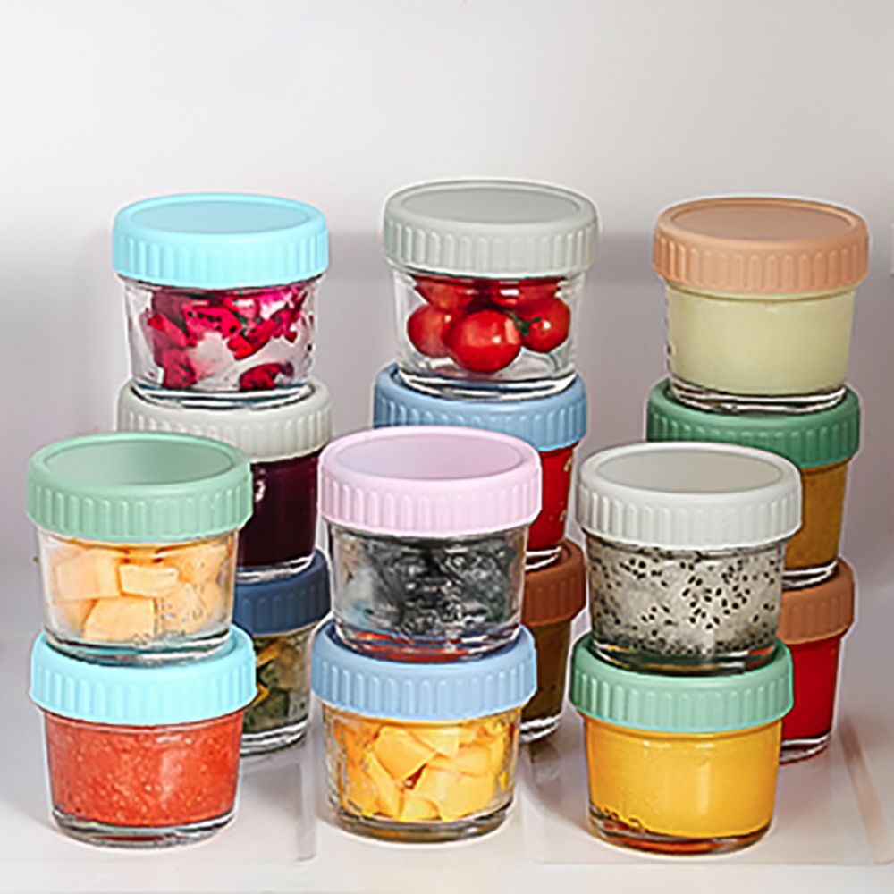 6pcs Glass Baby Food Jar Reusa - огляд і ціна Baby Food Glass Jar