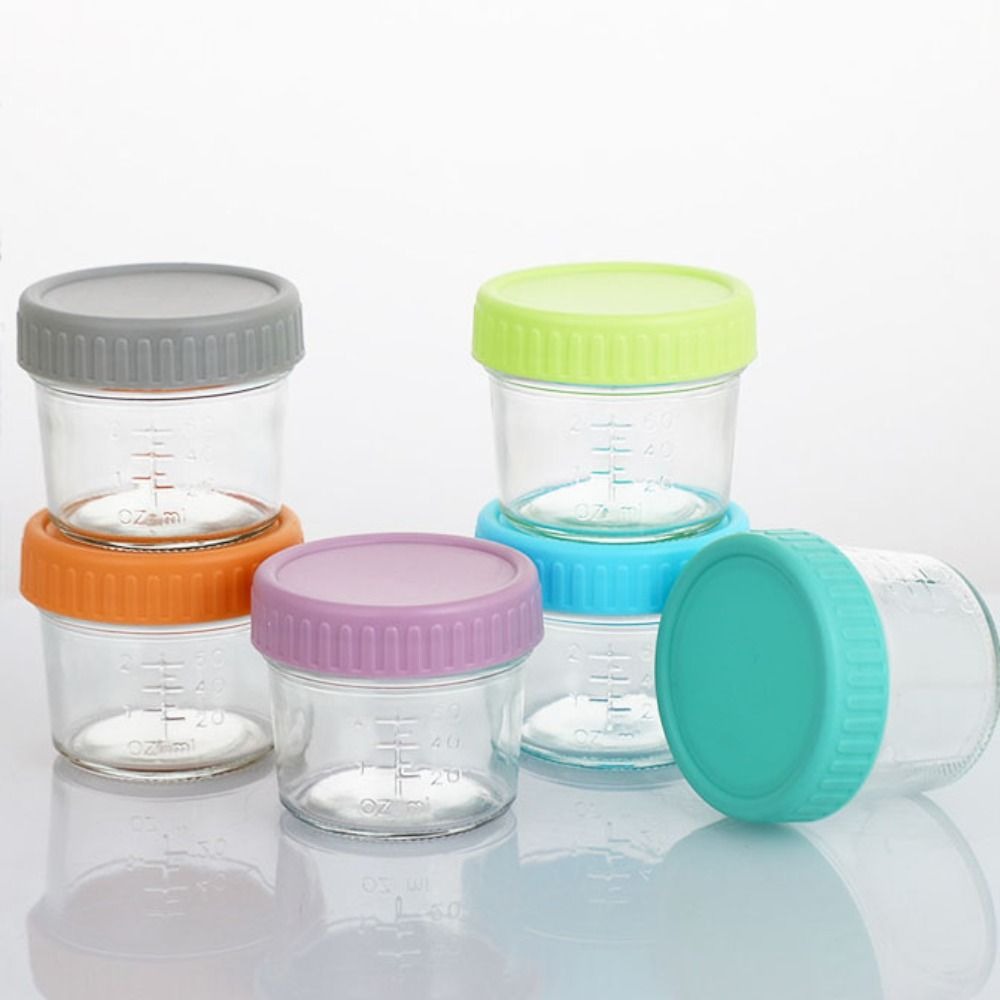 6pcs Glass Baby Food Jar Reusa - огляд і ціна Baby Food Glass Jar