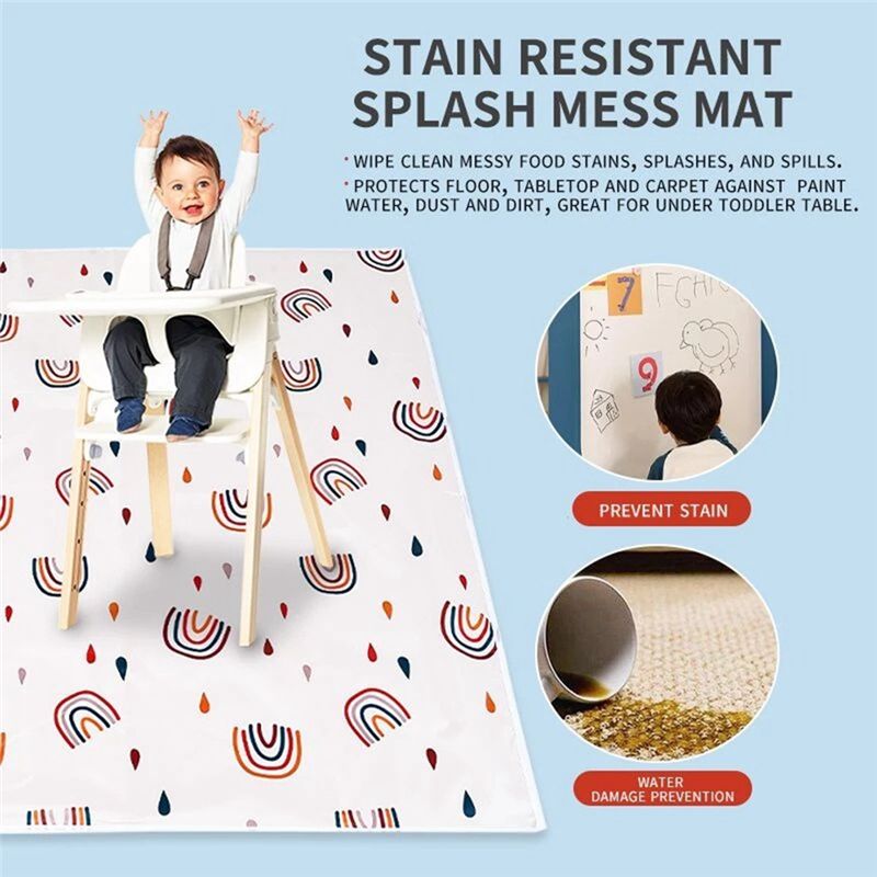 【FLASH DEAL】Anti-Slip Floor Sp - огляд і ціна Highchair Splash Mat