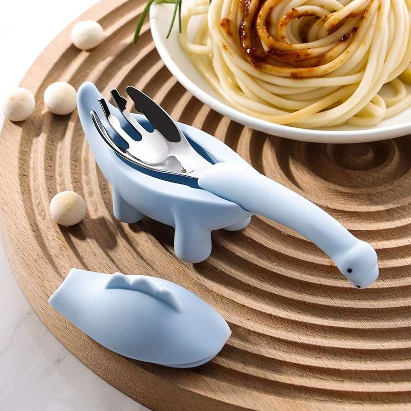 Dinosaur Baby Feeding Tablewar - огляд і ціна Baby Food Utensils Set