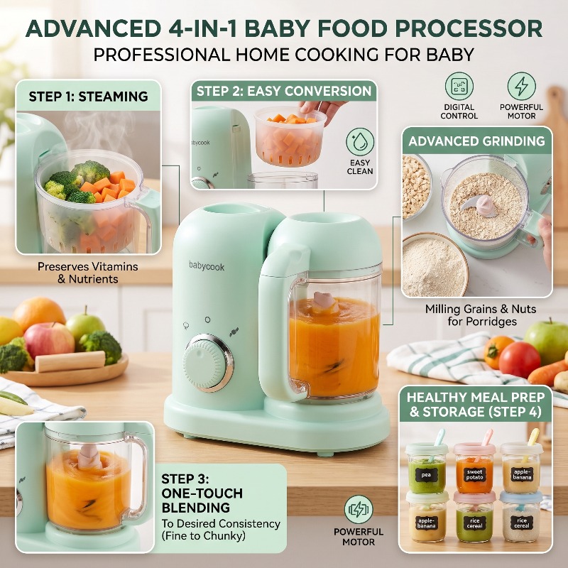 Small Automatic High Precision - огляд і ціна Baby Food Maker And Steamer