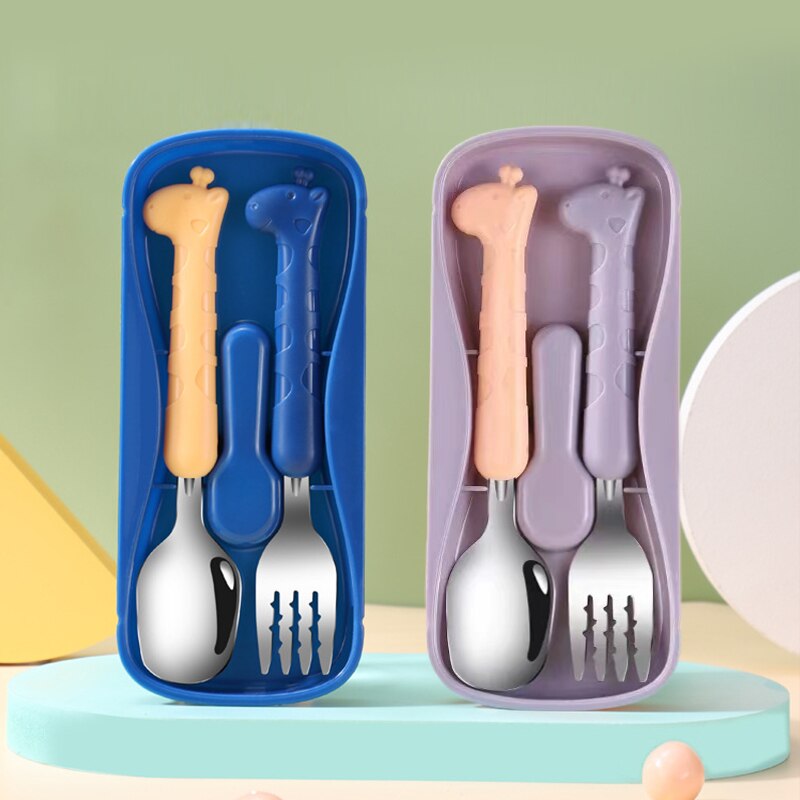 2-Piece Children's Tableware S - огляд і ціна Baby Food Utensils Set
