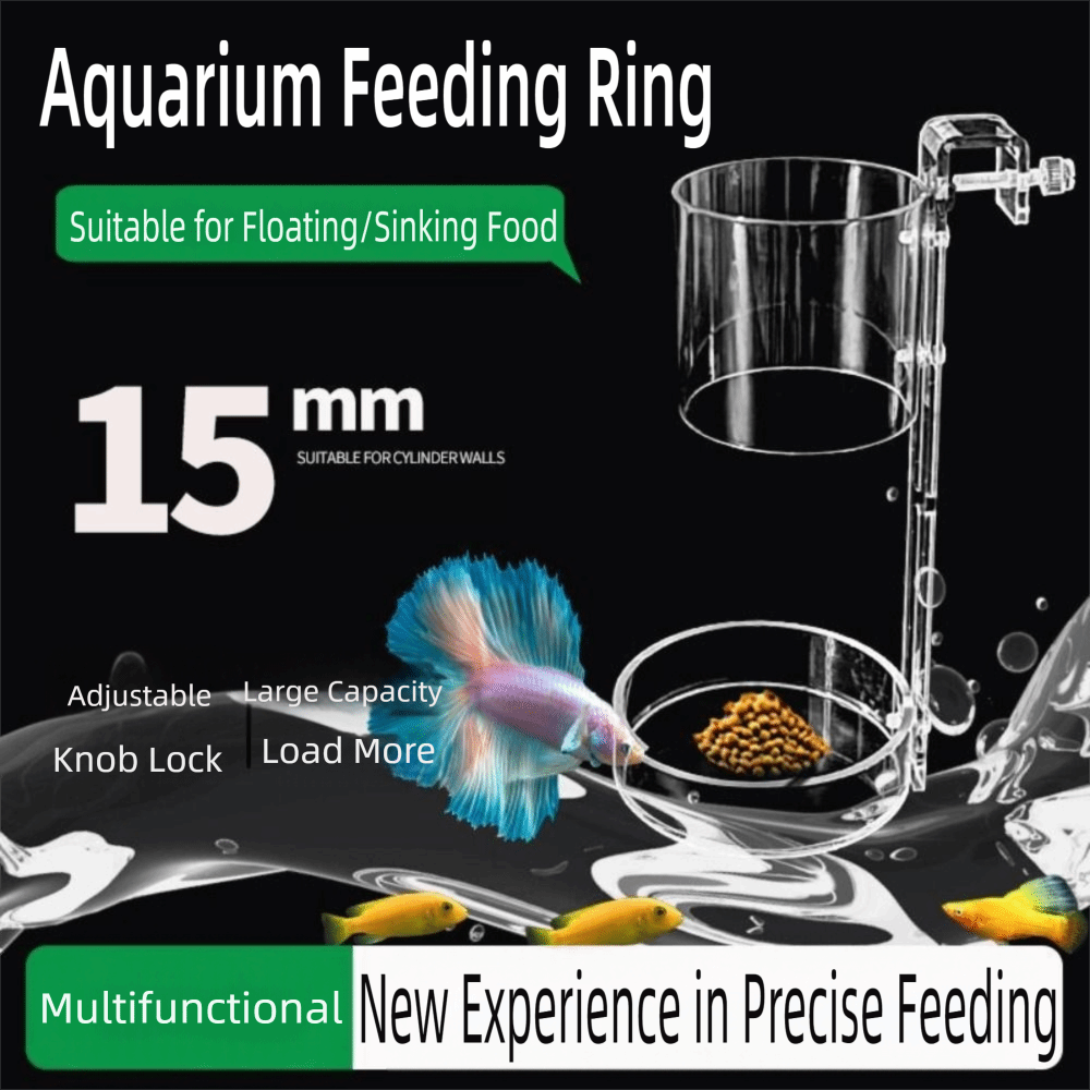 Acrylic Aquarium Feeders Ring  - огляд і ціна Baby Food Shrimp