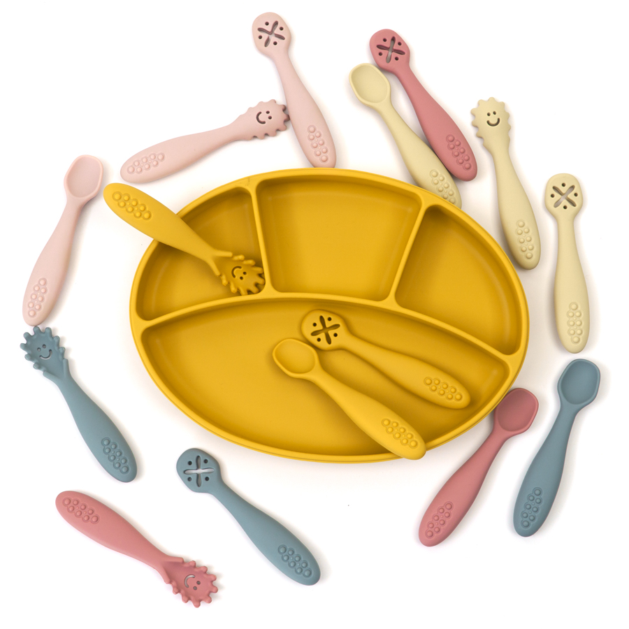 3PCS Cute Baby Learning Spoons - огляд і ціна Baby Food Utensils Set