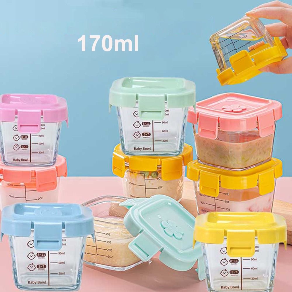 170ml Glass Food Storage Box F - огляд і ціна Baby Food Glass Jar