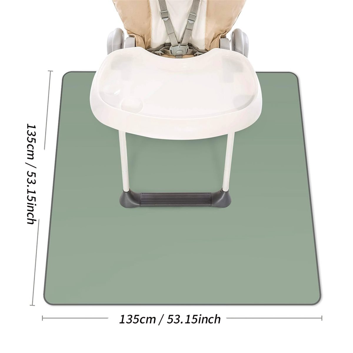 Big Discount Baby Splat Mat fo - огляд і ціна Highchair Splash Mat