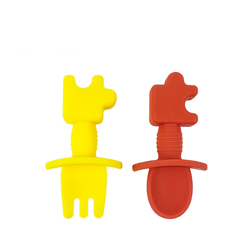 6pcs/Set baby Silicone Feeding - огляд і ціна Baby Food Utensils Set