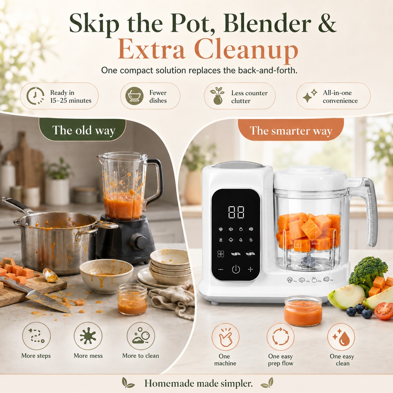 Household Infant Food Making U - огляд і ціна Baby Food Maker And Steamer