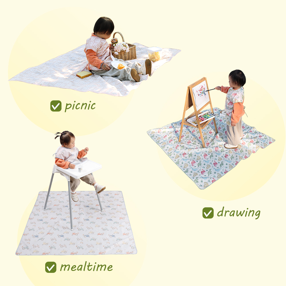 HappyFlute New Fashion Print 1 - огляд і ціна Highchair Splash Mat